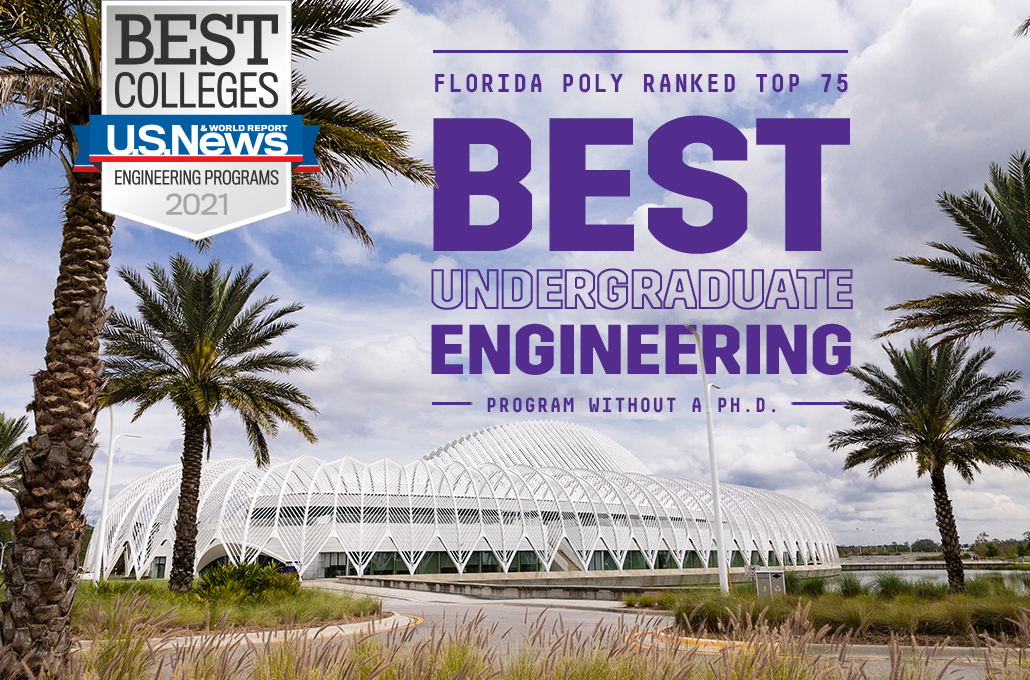 Florida Poly ranked top 75 best undergraduate engineering program without a Ph.D