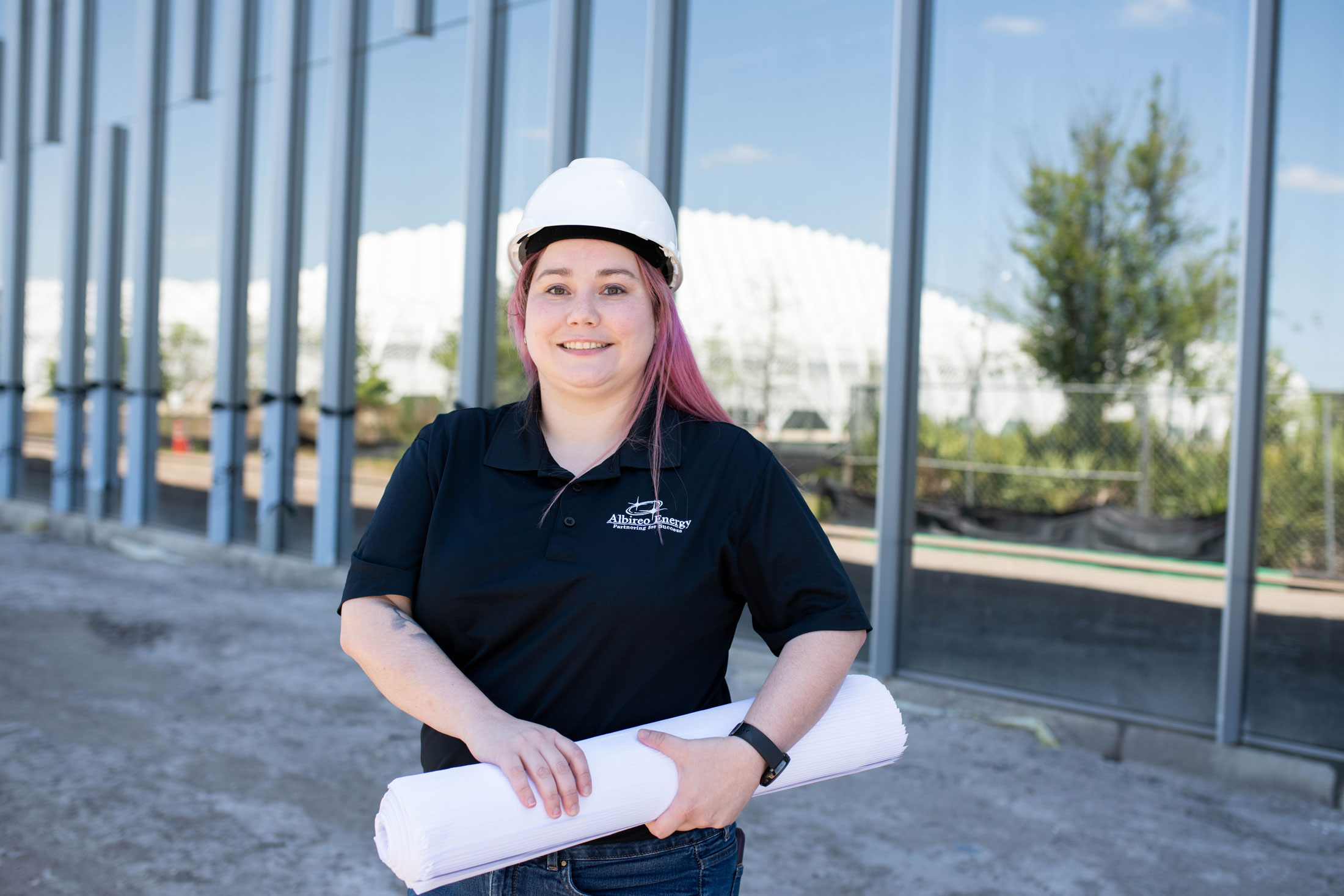 Mechanical engineering alumna Mehgan O’Connor is a project engineer working on the Applied Research Center.